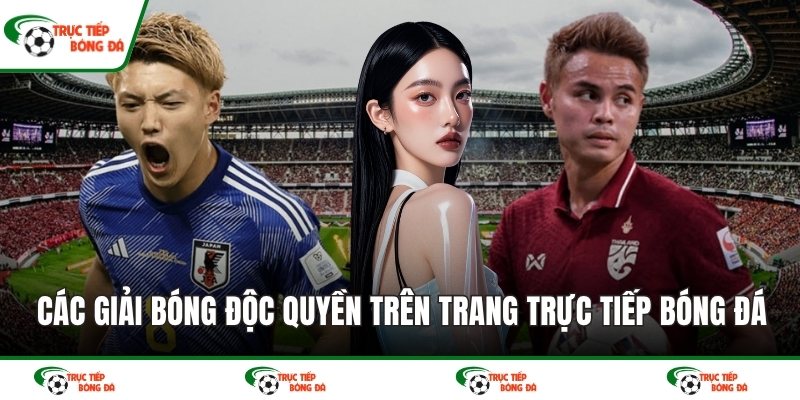 Các giải bóng độc quyền trên trang trực tiếp bóng đá