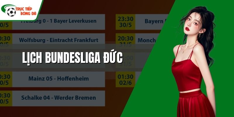 Lịch Bundesliga Đức